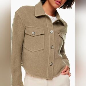 Wilfred Free The Ganna Cropped Shirt Jacket Wool
